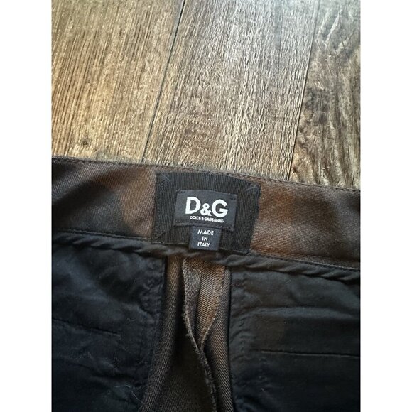 Dolce & Gabbana VIntage Brown Riding Breaches Leather Trim Size 29 X 35 - Picture 3 of 9